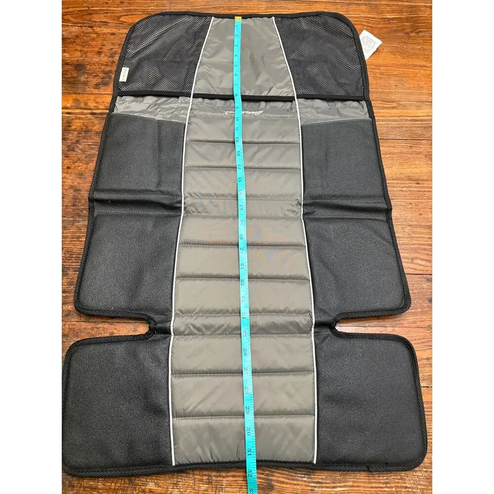(2) Eddie Bauer Universal High Back Car Seat Protector in black and grey
